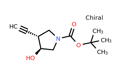 1242166-85-3 | tert-butyl trans-3-ethynyl-4-hydroxypyrrolidine-1-carboxylate