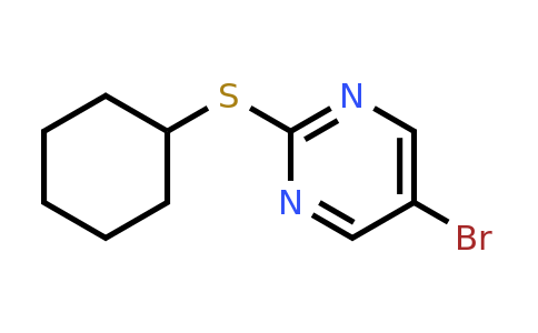 1242336-56-6 | 5-Bromo-2-(cyclohexylthio)pyrimidine