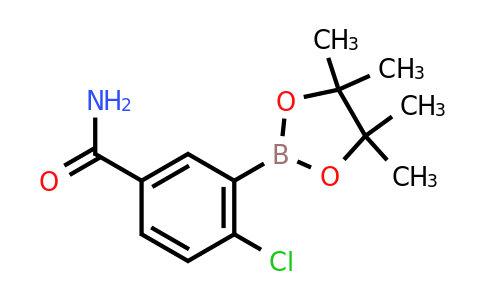 1242422-55-4 | 4-Chloro-3-(4,4,5,5-tetramethyl-1,3,2-dioxaborolan-2-yl)benzamide