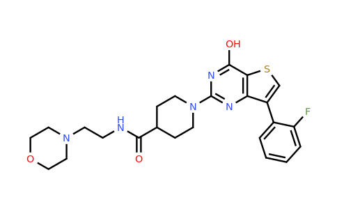 1242859-59-1 | 1-(7-(2-Fluorophenyl)-4-hydroxythieno[3,2-d]pyrimidin-2-yl)-N-(2-morpholinoethyl)piperidine-4-carboxamide