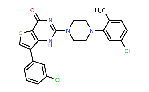 1242864-74-9 | 2-(4-(5-Chloro-2-methylphenyl)piperazin-1-yl)-7-(3-chlorophenyl)thieno[3,2-d]pyrimidin-4(1H)-one