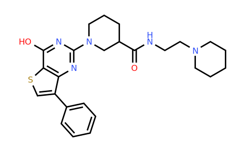 1242876-29-4 | 1-(4-Hydroxy-7-phenylthieno[3,2-d]pyrimidin-2-yl)-N-(2-(piperidin-1-yl)ethyl)piperidine-3-carboxamide