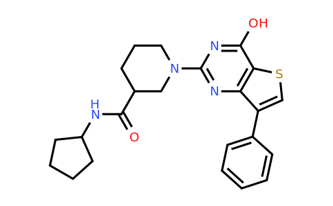 1242960-46-8 | N-cyclopentyl-1-(4-hydroxy-7-phenylthieno[3,2-d]pyrimidin-2-yl)piperidine-3-carboxamide