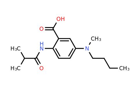 5-[butyl(methyl)amino]-2-(2-methylpropanamido)benzoic acid