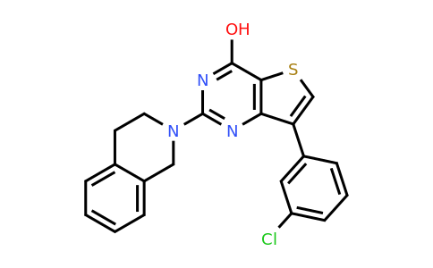 7-(3-Chlorophenyl)-2-(3,4-dihydroisoquinolin-2(1H)-yl)thieno[3,2-d]pyrimidin-4-ol
