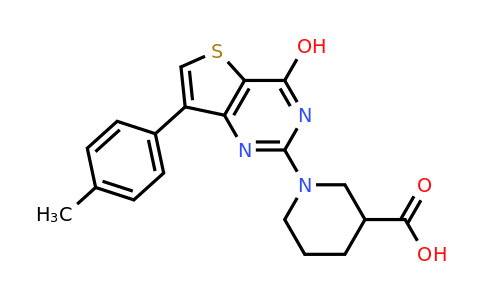 1243102-02-4 | 1-(4-Hydroxy-7-(p-tolyl)thieno[3,2-d]pyrimidin-2-yl)piperidine-3-carboxylic acid