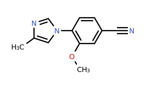 1243204-92-3 | 3-Methoxy-4-(4-methyl-1H-imidazol-1-yl)benzonitrile