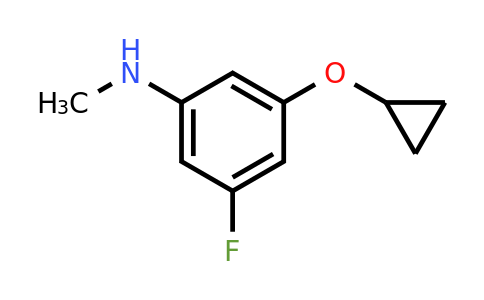 1243481-34-6 | 3-Cyclopropoxy-5-fluoro-N-methylaniline
