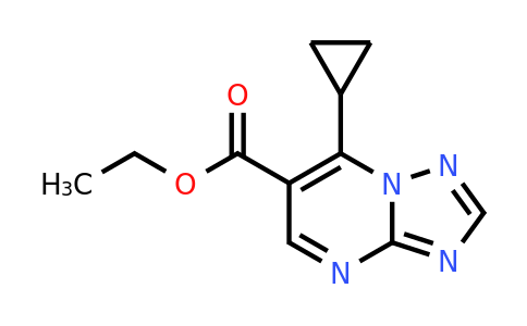 1245807-84-4 | Ethyl 7-cyclopropyl-[1,2,4]triazolo[1,5-a]pyrimidine-6-carboxylate