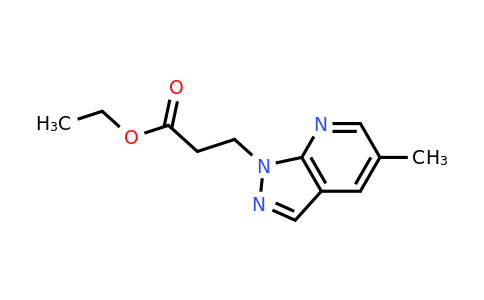 1245807-99-1 | Ethyl 3-(5-methyl-1h-pyrazolo[3,4-b]pyridin-1-yl)propanoate