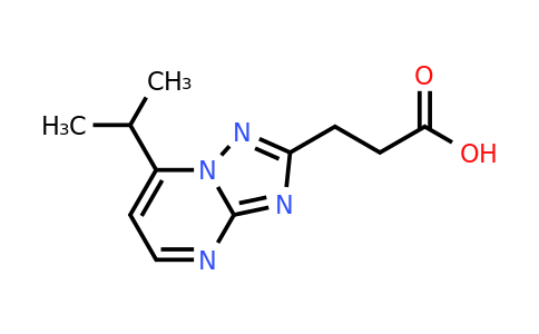 1245808-02-9 | 3-[7-(propan-2-yl)-[1,2,4]triazolo[1,5-a]pyrimidin-2-yl]propanoic acid