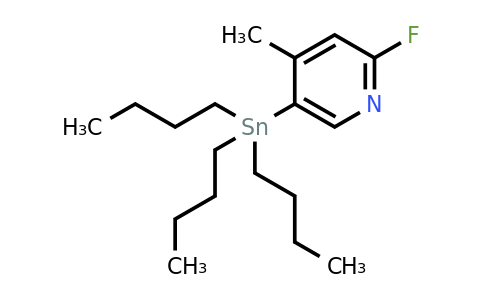 2-Fluoro-4-methyl-5-(tributylstannyl)pyridine