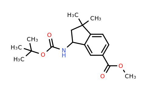 1246505-85-0 | methyl 3-(tert-butoxycarbonylamino)-1,1-dimethyl-indane-5-carboxylate