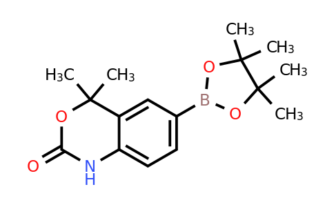 1246765-40-1 | 4,4-Dimethyl-6-(4,4,5,5-tetramethyl-1,3,2-dioxaborolan-2-yl)-1H-benzo[d][1,3]oxazin-2(4H)-one