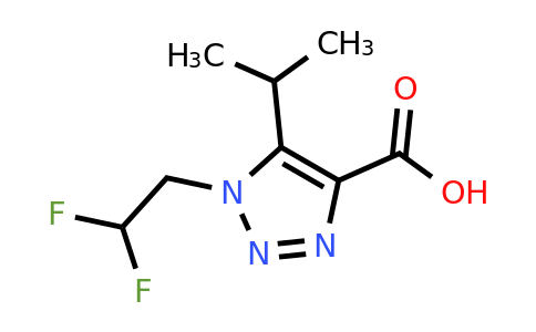 1247151-11-6 | 1-(2,2-Difluoroethyl)-5-isopropyl-1h-1,2,3-triazole-4-carboxylic acid