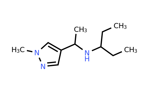 n-(1-(1-Methyl-1h-pyrazol-4-yl)ethyl)pentan-3-amine