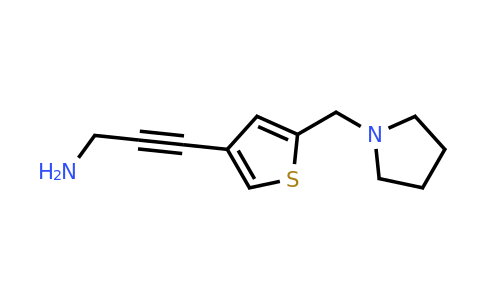 1247194-64-4 | 3-(5-(Pyrrolidin-1-ylmethyl)thiophen-3-yl)prop-2-yn-1-amine