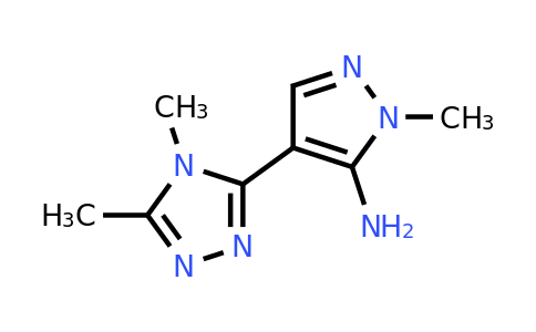 1247232-31-0 | 4-(4,5-Dimethyl-4h-1,2,4-triazol-3-yl)-1-methyl-1h-pyrazol-5-amine