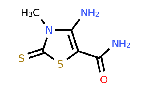124724-65-8 | 4-Amino-3-methyl-2-sulfanylidene-2,3-dihydro-1,3-thiazole-5-carboxamide