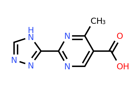 1247418-14-9 | 4-Methyl-2-(4h-1,2,4-triazol-3-yl)pyrimidine-5-carboxylic acid