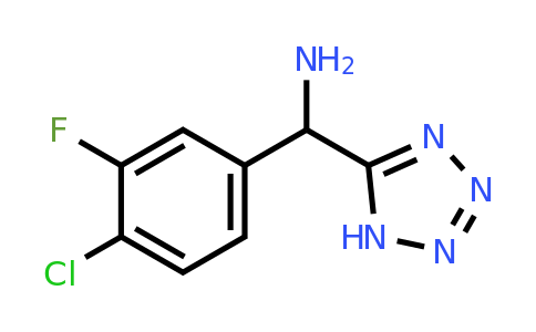 1247472-41-8 | (4-Chloro-3-fluorophenyl)(1h-1,2,3,4-tetrazol-5-yl)methanamine