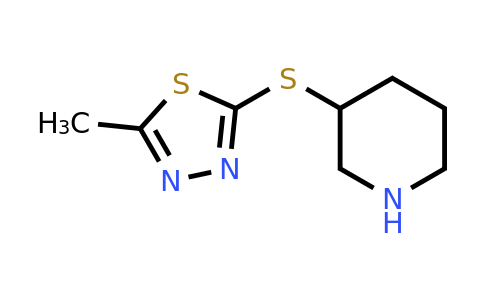 1247504-72-8 | 2-Methyl-5-(piperidin-3-ylthio)-1,3,4-thiadiazole
