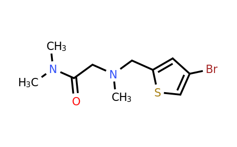 1247524-58-8 | 2-(((4-Bromothiophen-2-yl)methyl)(methyl)amino)-N,N-dimethylacetamide