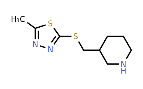 1247524-82-8 | 2-Methyl-5-((piperidin-3-ylmethyl)thio)-1,3,4-thiadiazole