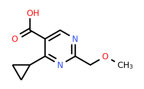 1247642-80-3 | 4-Cyclopropyl-2-(methoxymethyl)pyrimidine-5-carboxylic acid