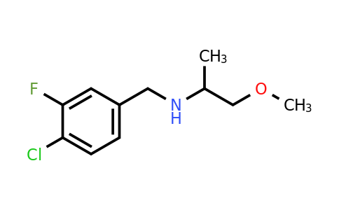 1247808-75-8 | n-(4-Chloro-3-fluorobenzyl)-1-methoxypropan-2-amine