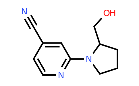 2-[2-(hydroxymethyl)pyrrolidin-1-yl]pyridine-4-carbonitrile