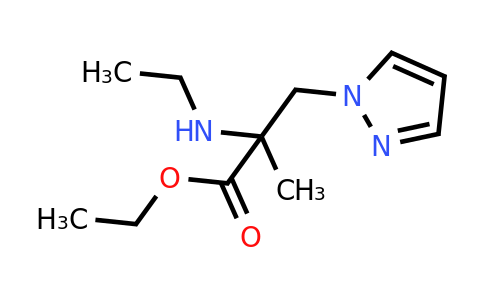 1248104-59-7 | Ethyl 2-(ethylamino)-2-methyl-3-(1h-pyrazol-1-yl)propanoate