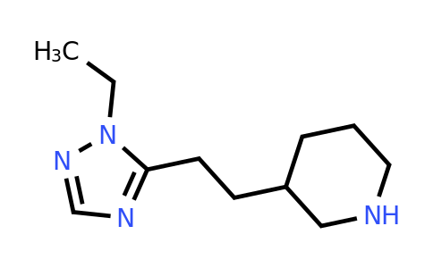 3-(2-(1-Ethyl-1h-1,2,4-triazol-5-yl)ethyl)piperidine