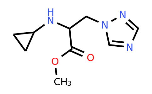 Methyl 2-(cyclopropylamino)-3-(1h-1,2,4-triazol-1-yl)propanoate