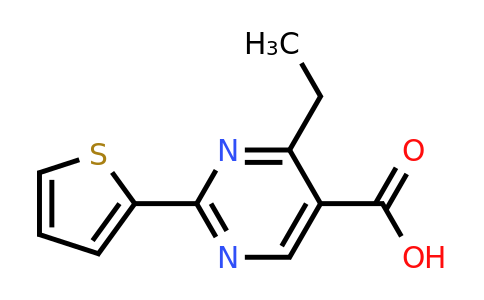 1248288-53-0 | 4-Ethyl-2-(thiophen-2-yl)pyrimidine-5-carboxylic acid
