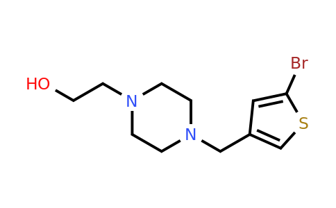 1248743-98-7 | 2-(4-((5-Bromothiophen-3-yl)methyl)piperazin-1-yl)ethan-1-ol