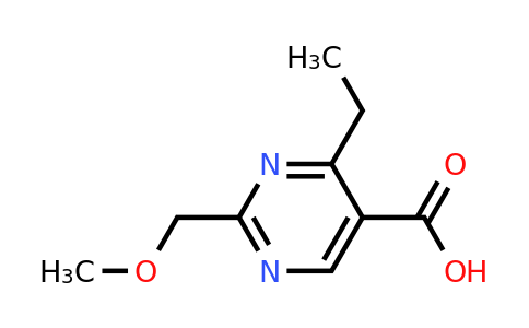 1248747-23-0 | 4-Ethyl-2-(methoxymethyl)pyrimidine-5-carboxylic acid