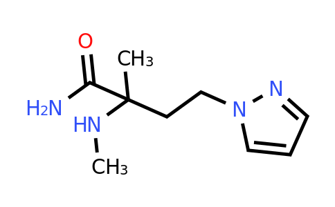 2-Methyl-2-(methylamino)-4-(1h-pyrazol-1-yl)butanamide