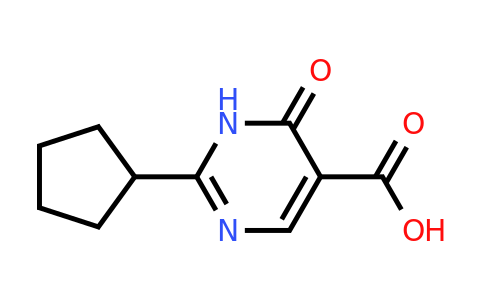 1248777-82-3 | 2-Cyclopentyl-6-oxo-1,6-dihydropyrimidine-5-carboxylic acid