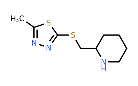 1248812-69-2 | 2-Methyl-5-((piperidin-2-ylmethyl)thio)-1,3,4-thiadiazole
