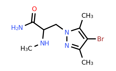 3-(4-Bromo-3,5-dimethyl-1h-pyrazol-1-yl)-2-(methylamino)propanamide