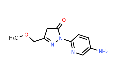 1249072-71-6 | 1-(5-Aminopyridin-2-yl)-3-(methoxymethyl)-4,5-dihydro-1h-pyrazol-5-one