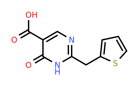 1249078-62-3 | 6-Oxo-2-(thiophen-2-ylmethyl)-1,6-dihydropyrimidine-5-carboxylic acid