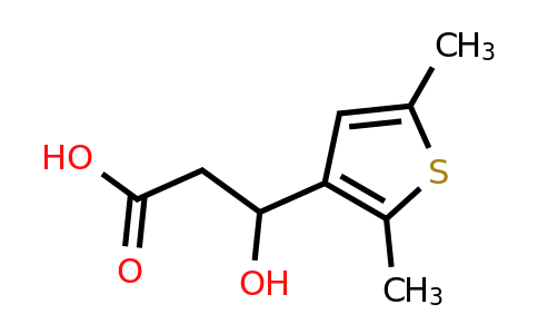 1249108-61-9 | 3-(2,5-Dimethylthiophen-3-yl)-3-hydroxypropanoic acid