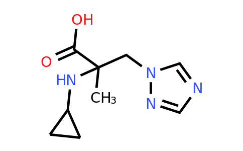 1249148-98-8 | 2-(Cyclopropylamino)-2-methyl-3-(1h-1,2,4-triazol-1-yl)propanoic acid
