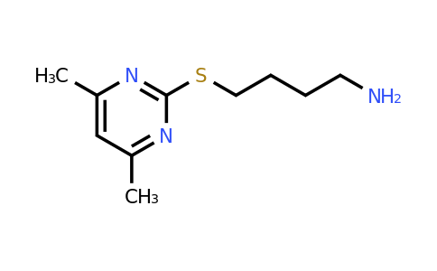 1249219-07-5 | 4-((4,6-Dimethylpyrimidin-2-yl)thio)butan-1-amine
