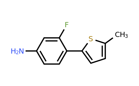 1249404-90-7 | 3-Fluoro-4-(5-methylthiophen-2-yl)aniline
