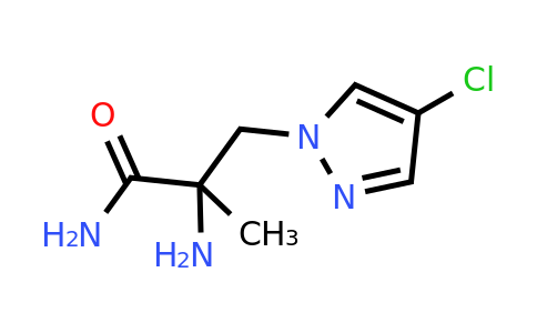 2-Amino-3-(4-chloro-1h-pyrazol-1-yl)-2-methylpropanamide