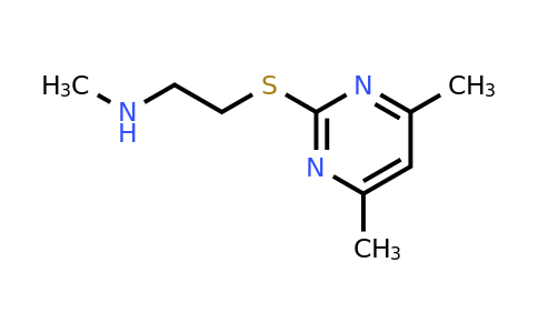 1249592-49-1 | 2-((4,6-Dimethylpyrimidin-2-yl)thio)-N-methylethan-1-amine