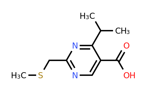 1249622-62-5 | 4-Isopropyl-2-((methylthio)methyl)pyrimidine-5-carboxylic acid